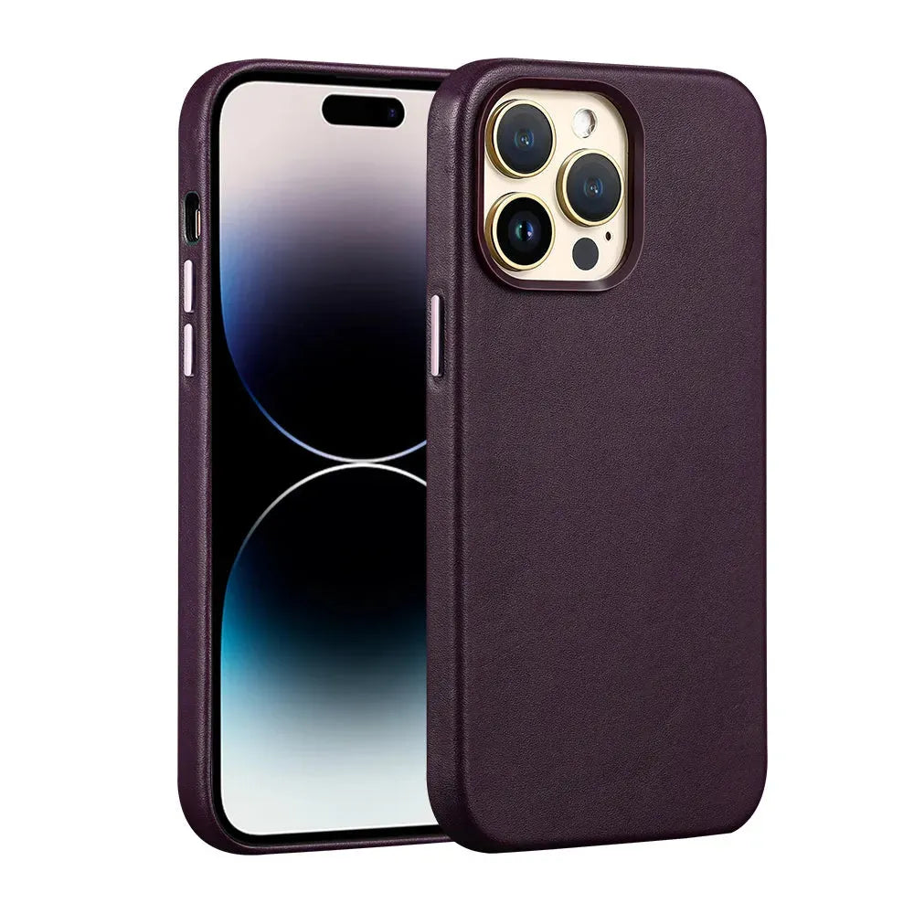 Magnetic Absorbing Leather Phone Case - Bellarte Enchanté Magnetic Absorbing Leather Phone Case
